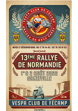 13 eme rallye de Normandie Vespa Club de Fécamp